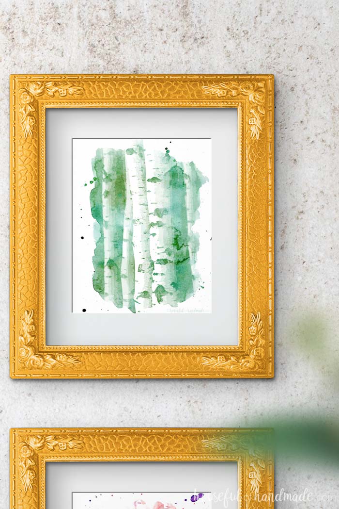 I love these free printables! The aspen tree art is gorgeous. Housefulofhandmade.com