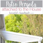 A patio pergola attached to the house is the perfect way to define an outdoor space. And you can build one on a budget in a weekend. See how we built a DIY pergola. Housefulofhandmade.com