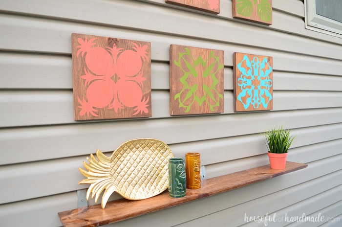 Outdoor Wall Art {DIY}  Outdoor wall art diy, Outdoor wall decor, Outdoor  wall art