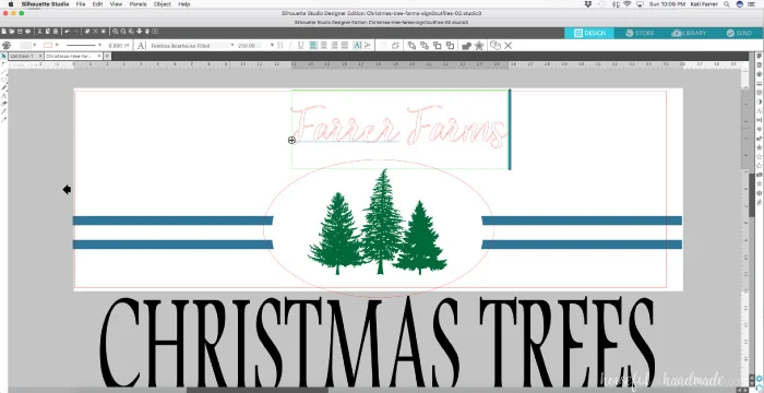I love this personalized Christmas tree farm sign. Its perfect for farmhouse Christmas decor. Housefulofhandmade.com