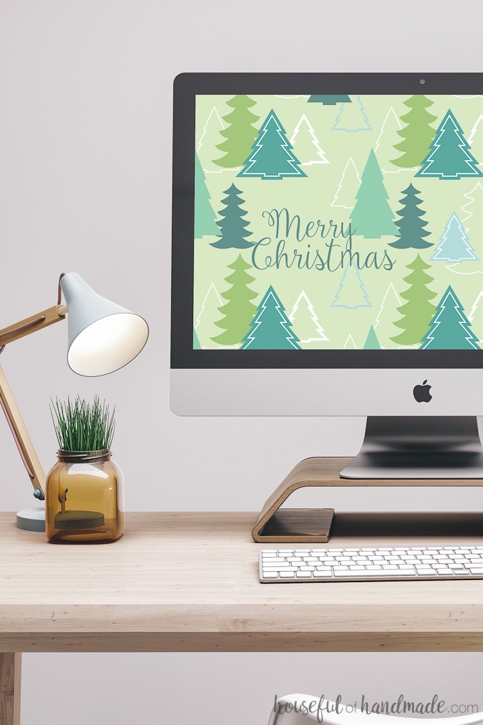 Download these free digital backgrounds for December today! This whimsical Christmas tree pattern is perfect to get you in the Christmas spirit. And the calendar option will keep you organized during the holiday craziness. Housefulofhandmade.com