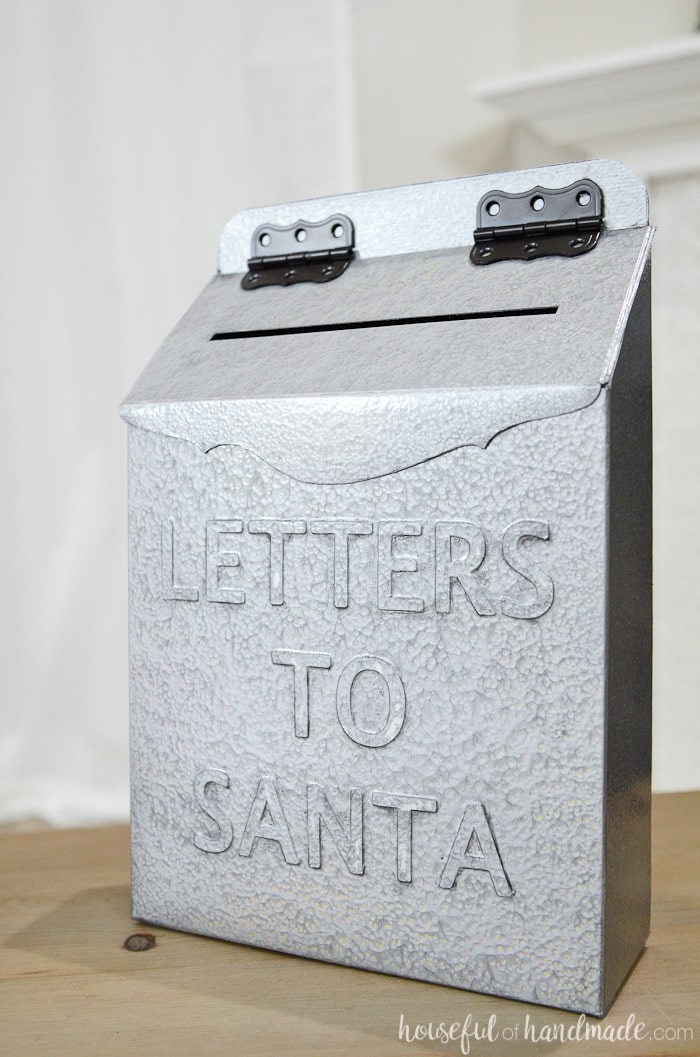  Letters to Santa mailbox standing on table