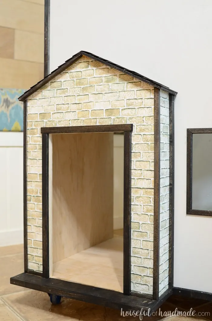 Turn a plywood dollhouse into a country cottage with these easy and budget friendly dollhouse exterior ideas. Housefulofhandmade.com