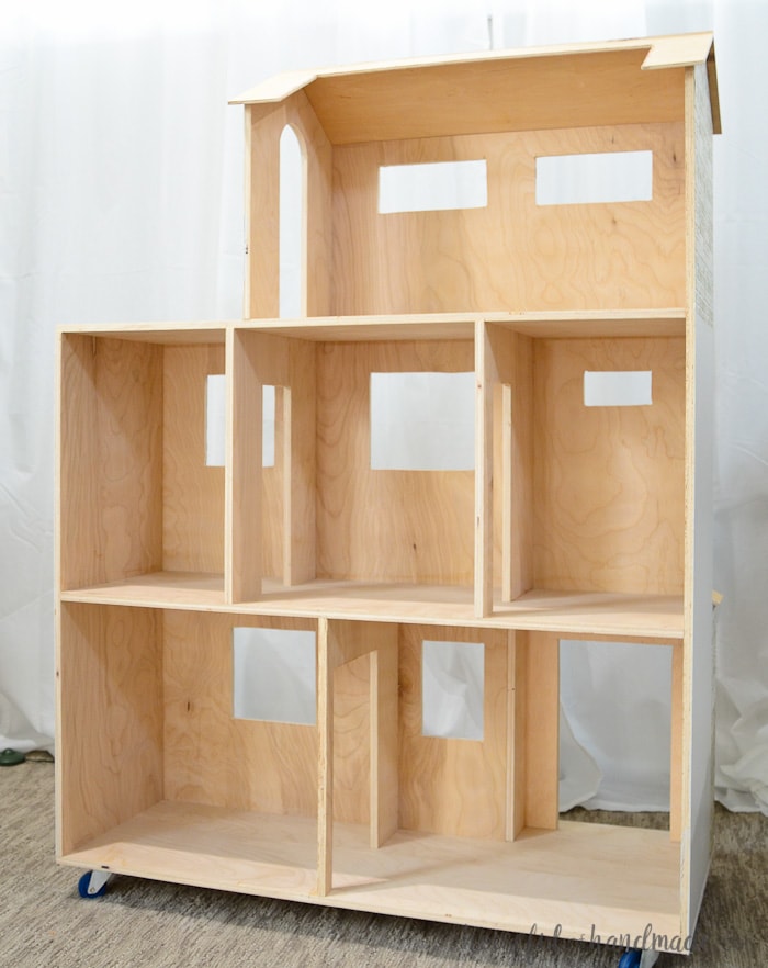 simple wooden dolls house