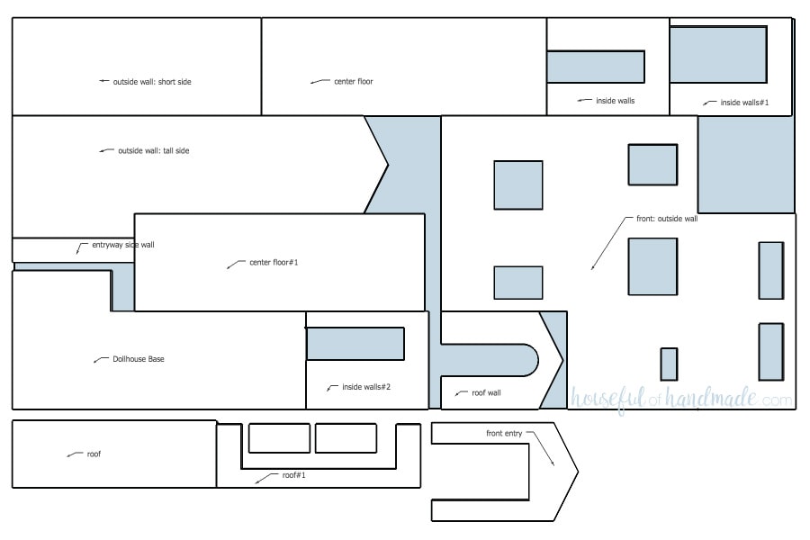 free dollhouse blueprints