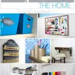 Use these amazing DIYs to Organize your home this year. There are lots of DIY organization ideas to help you get organized in the kitchen, closet, office and more. If getting and staying organized is one of your goals, these DIYs to organize the home will help you finally do it! Housefulofhandmade.com