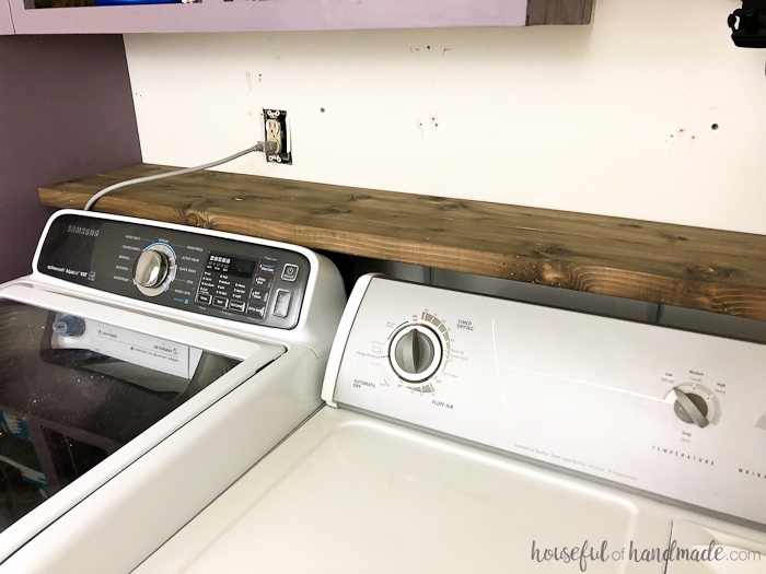 Shelves to go discount over washer and dryer