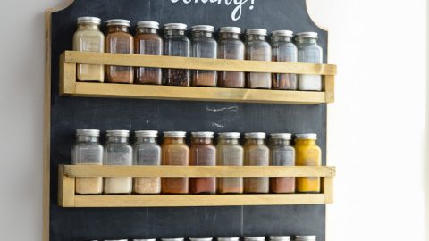 Mason Jar Spice Storage - Saw Nail and Paint