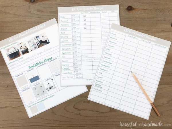 Free Printable Kitchen Planning Tools - Houseful of Handmade