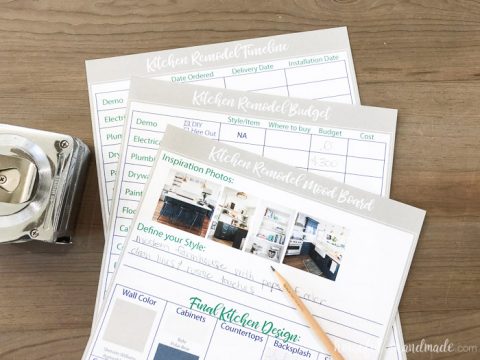 Free Printable Kitchen Remodel Planning Tools - Houseful of Handmade