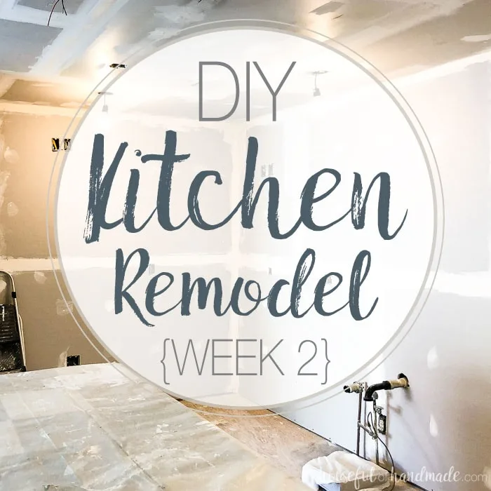 Have you ever wanted to do a DIY kitchen remodel? We are sharing every step of the process as we gut and rebuild our kitchen while staying on budget. Follow along as we completely transform our kitchen in just 6 weeks. Housefulofhandmade.com
