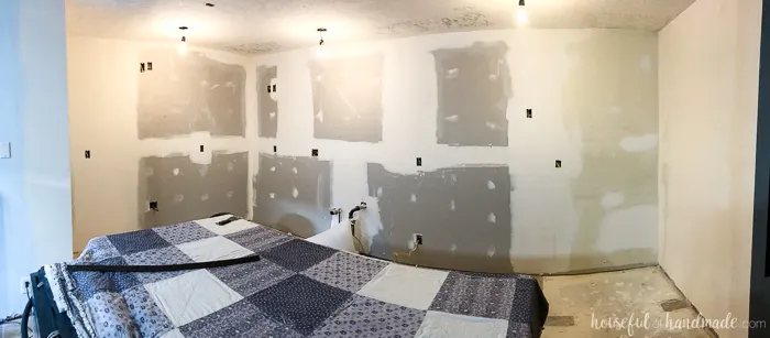 It's week 3 of our budget kitchen remodel. We are finally ready to add things to the new walls. See the full progress including totals spent so far at Housefulofhandmade.com.