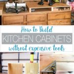 Have you ever wanted to build your own cabinets but thought you would need thousands of dollars in tools to do it? Well I am here to show you how to build kitchen cabinets with just a few inexpensive tools. You can build your own cabinets with these simple tools and save thousands of dollars instead (even after buying the tools you might not already have). Housefulofhandmade.com