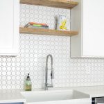 See how we transformed our dark outdated kitchen into a dream kitchen. Complete with stunning backsplash, open shelving and handmade cabinets. Housefulofhandmade.com