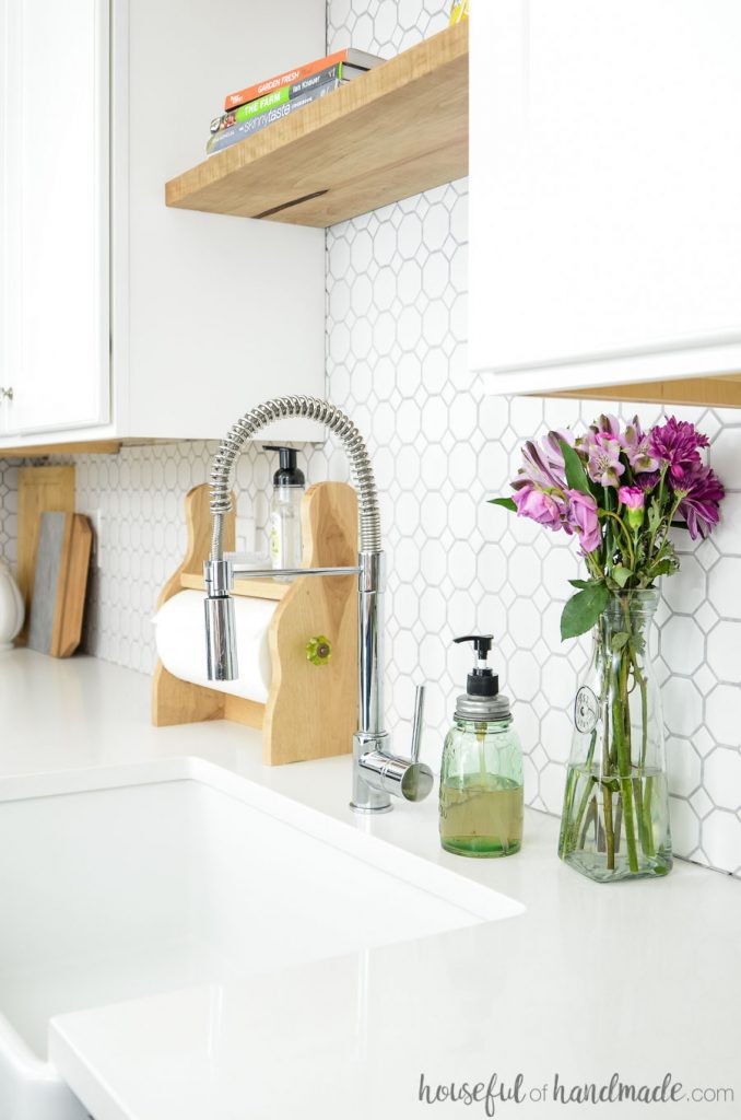 Farmhouse Paper Towel Holder DIY Houseful of Handmade