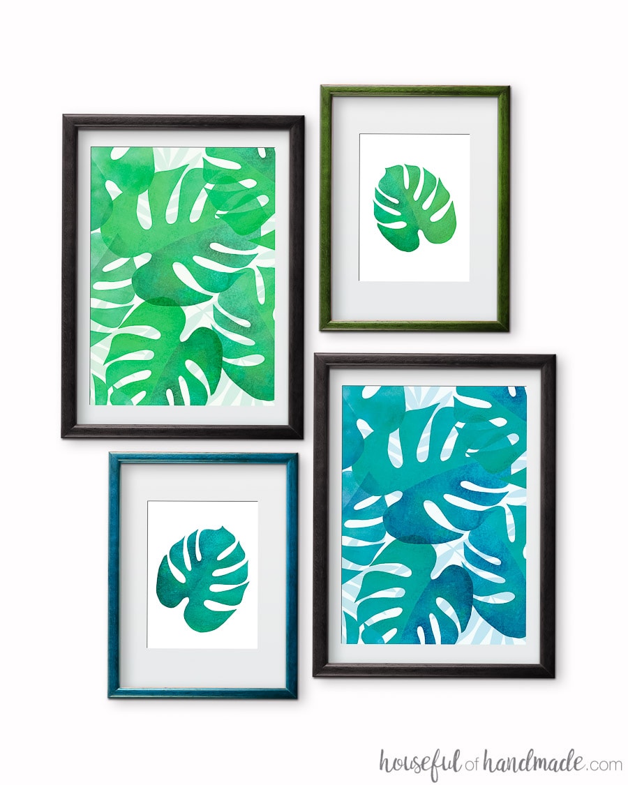 Printable Tropical Leaf Prints Crafting My Home