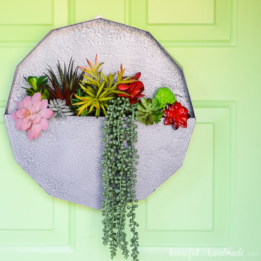 Easy Succulent Wall Planter Craft