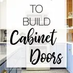 DIY cabinet doors are a great way to update an old space. These 3 ways to build cabinet doors are great for a beginner to more advanced woodworker.