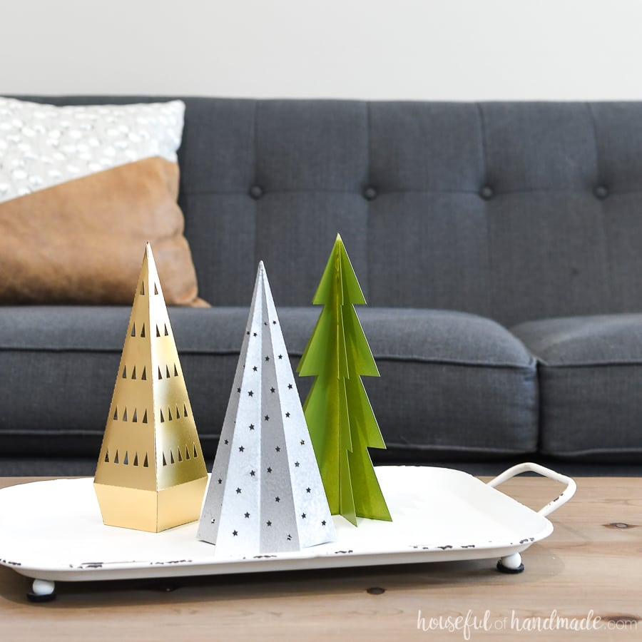 7 Days of Paper Christmas Decor: 3 Easy Paper Christmas Trees