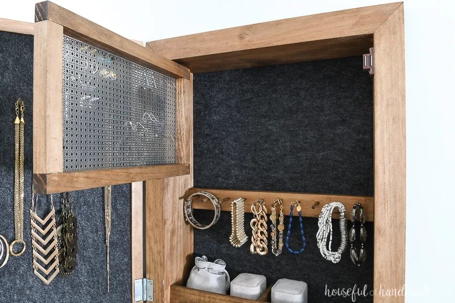 Diy Wall Jewelry Organizer Houseful Of Handmade