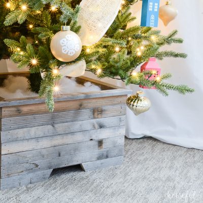 How to make a Wood Christmas Tree Stand - Houseful of Handmade