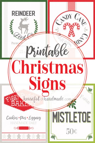 7 Days of Paper Christmas Decor: Printable Christmas Signs - Houseful