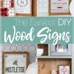 4 different variations on the easiest DIY Wood Signs.