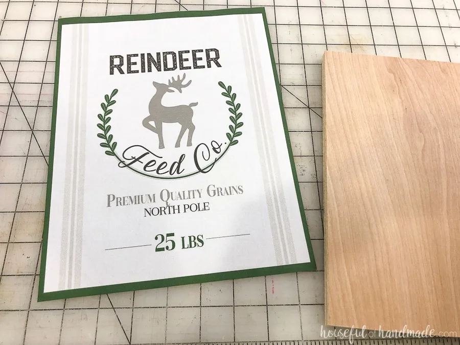 Printable sign ready to be made into the easiest DIY wood signs.