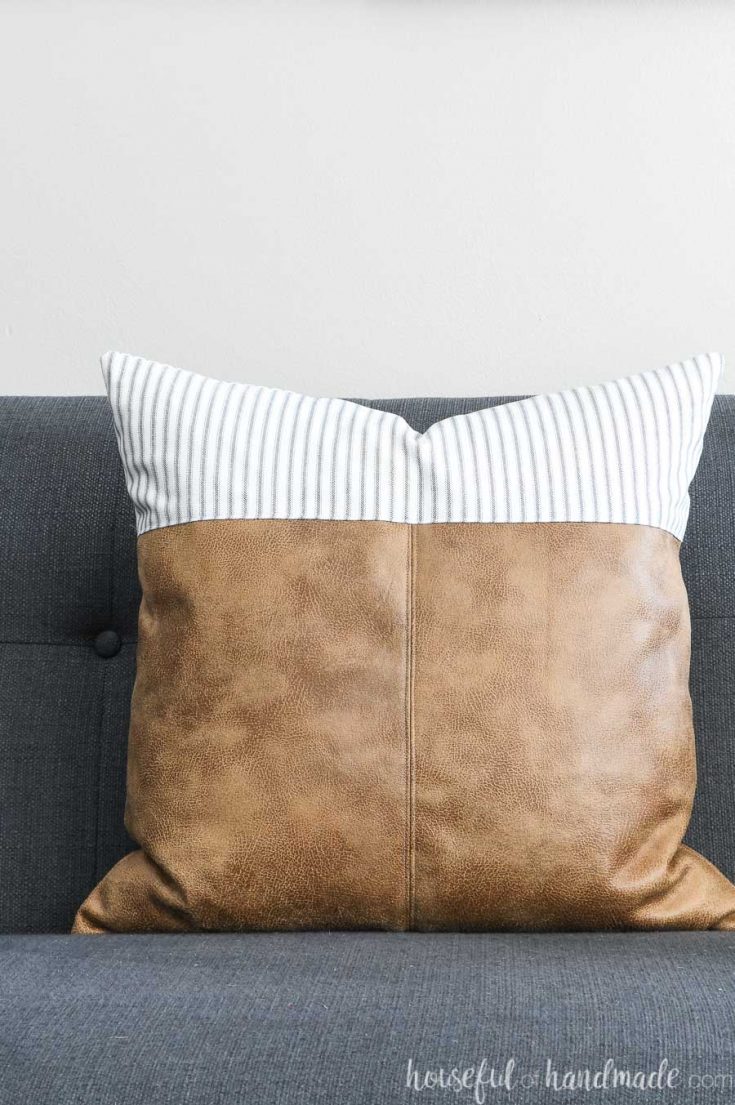 Decorative Leather Throw Pillows Houseful of Handmade