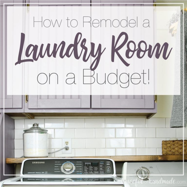 How to Remodel a Laundry Room on a Budget