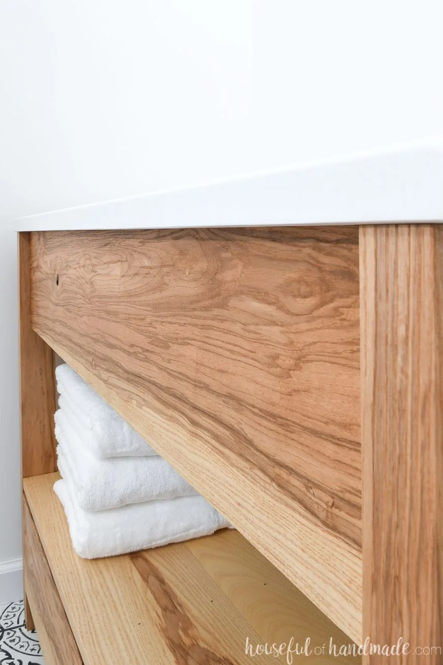 DIY Bathroom Vanity with Bottom Drawers - Houseful of Handmade