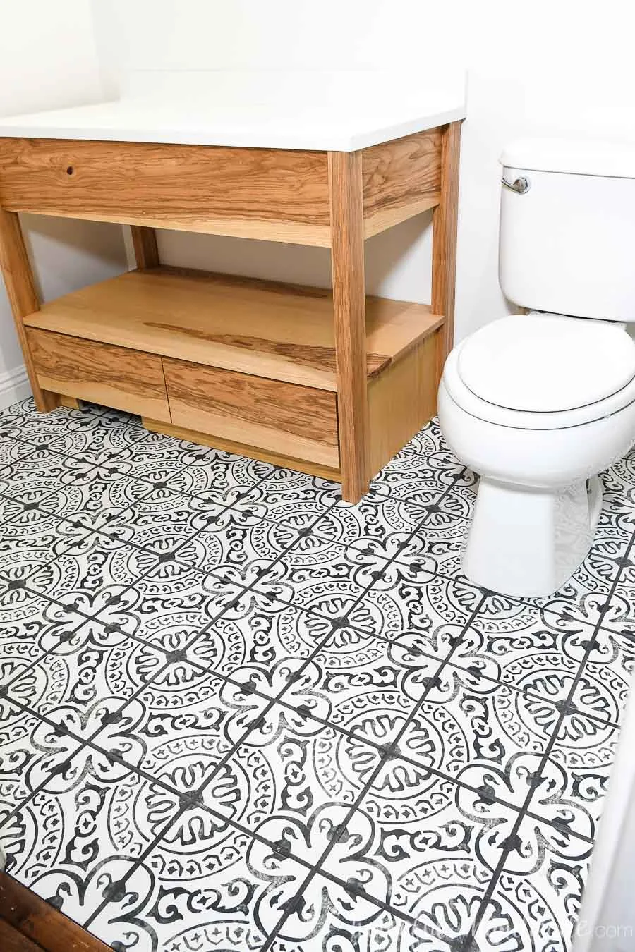 Laying Floor Tiles In A Small Bathroom Houseful Of Handmade