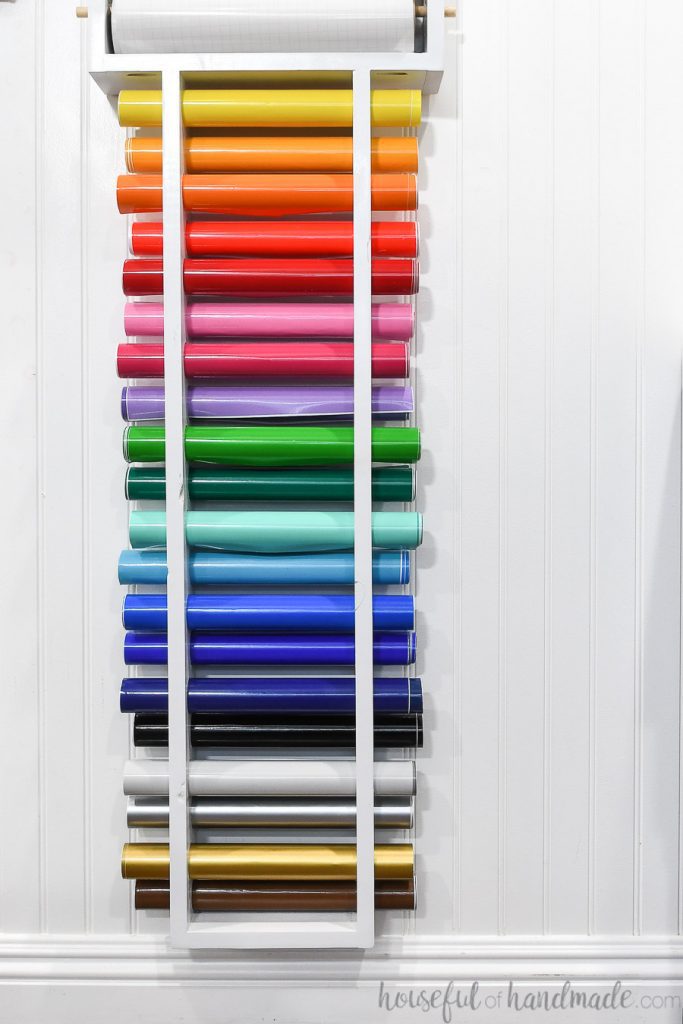 Vinyl Roll Storage Rack - Houseful of Handmade