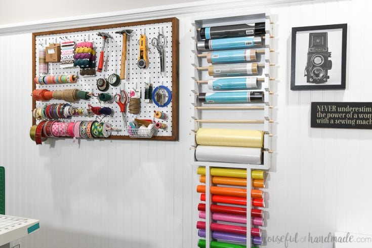 Vinyl Roll Storage Rack - Houseful of Handmade