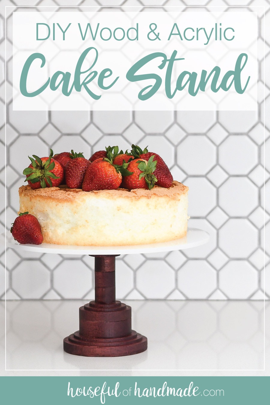 DIY Wood Cake Stand - Houseful of Handmade