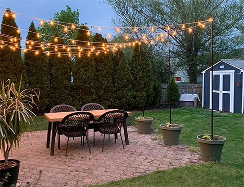 How To String Lights Over A Patio FI 