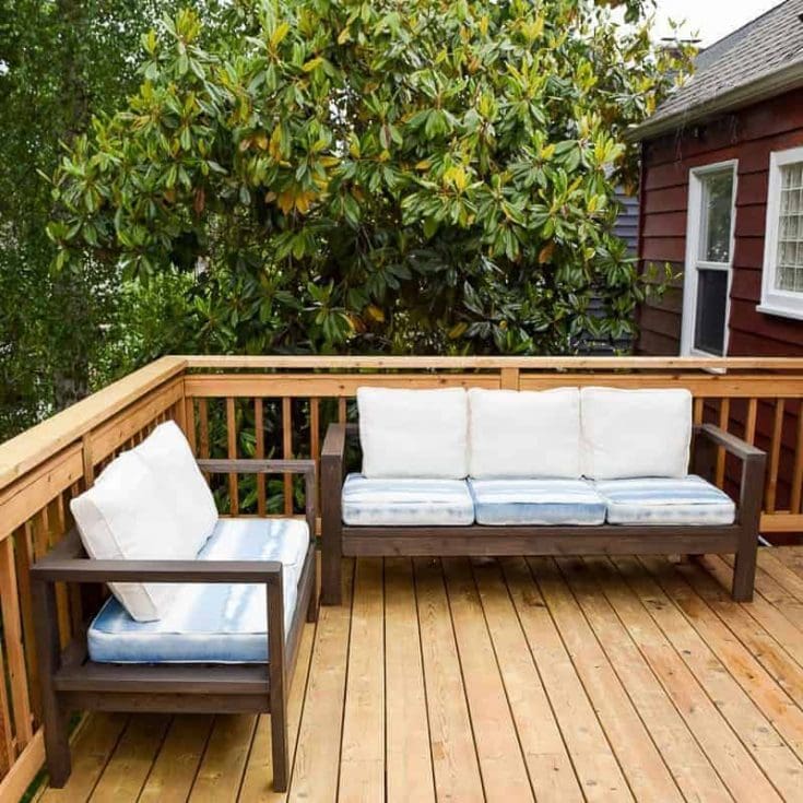 15 Diy Patio Furniture Projects For Your Outdoor Space - Wooden Outdoor Balcony Furniture