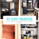 diy closet organizers collage of four diy closets
