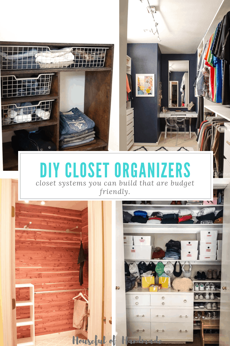 20 Diy Closet Organizers And How To, Diy Hanging Shelves For Clothes