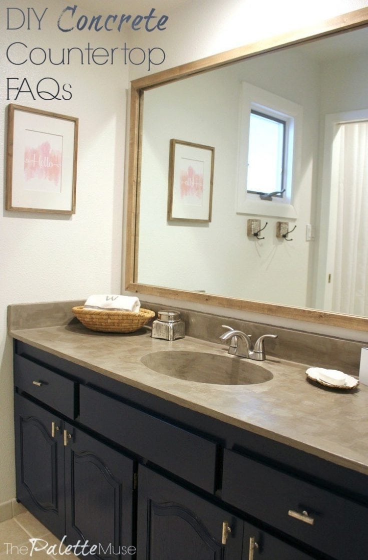 Easy DIY Bathroom Countertop Cabinet - The Lived-in Look