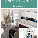 DIY Shoe Storage for small spaces