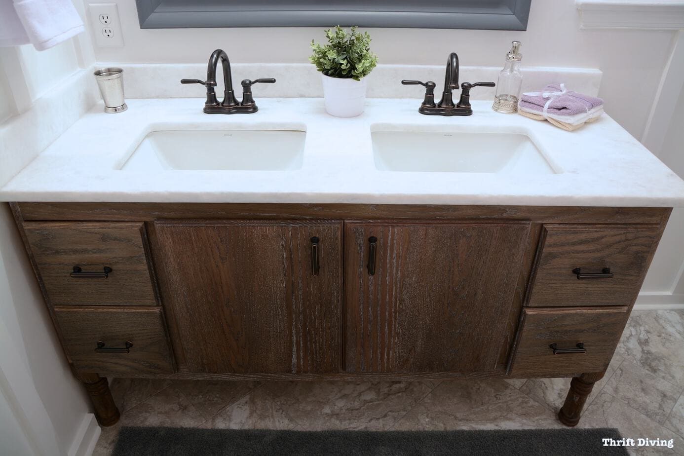 Cheap DIY Vanity Tops For Your Bathroom
