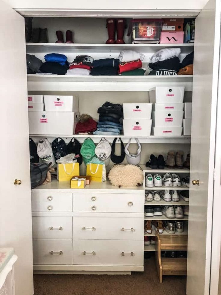 Closet Tour + How to Organize a Small Closet with GetClairefied (video)