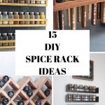 DIY spice rack ideas collage of four