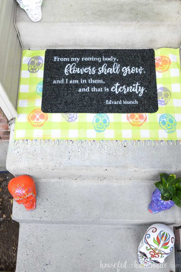 DIY Halloween Layered Doormat Houseful of Handmade