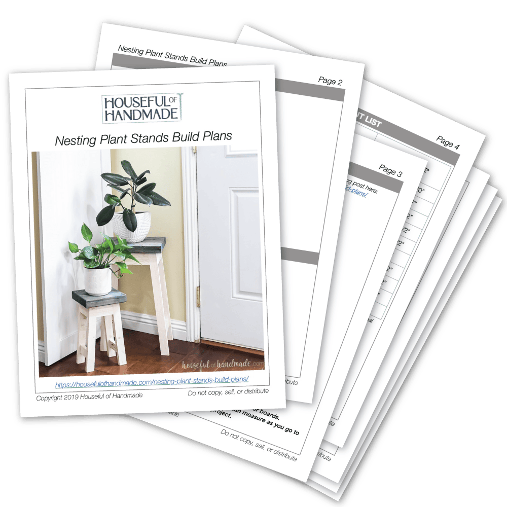 PDF plans for two nesting plant stands.