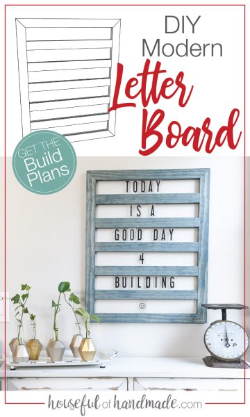 Easy DIY Sliding Letter Board - Houseful of Handmade