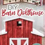 DIY Barn dollhouse pictures: One of it opened up showing the inside stalls and one of the front with it closed up.