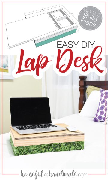 Easy Lap Desk With Storage Diy Gift Idea Houseful Of Handmade