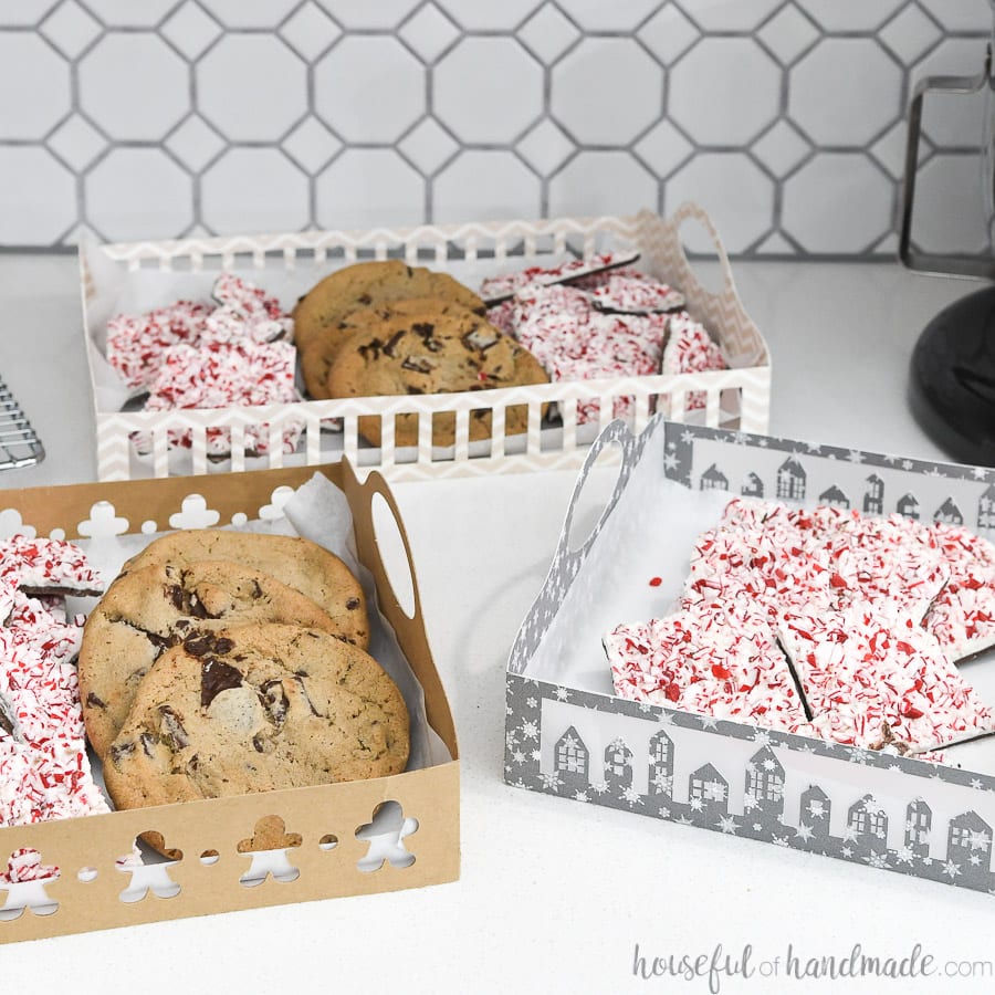 7 Days of Paper Christmas Decor Easy Christmas Cookie Trays Houseful